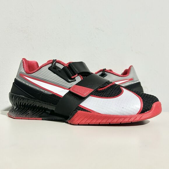 Nike Romaleos 4 “Black University Red” Men’s Size 10.5-11.5 Weightlifting Shoes - Picture 1 of 9